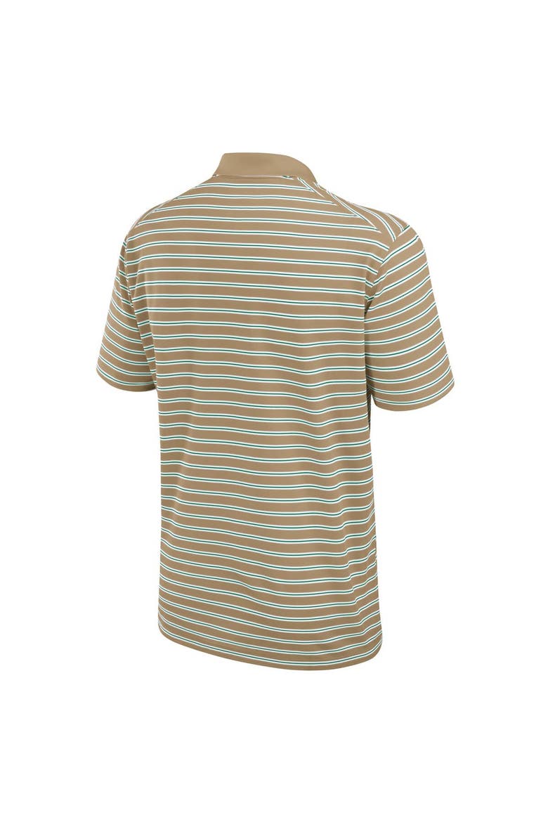 Men's Nike Tan Oregon Ducks Athletic Prep Striped Performance Polo, Alternate, color, Tan