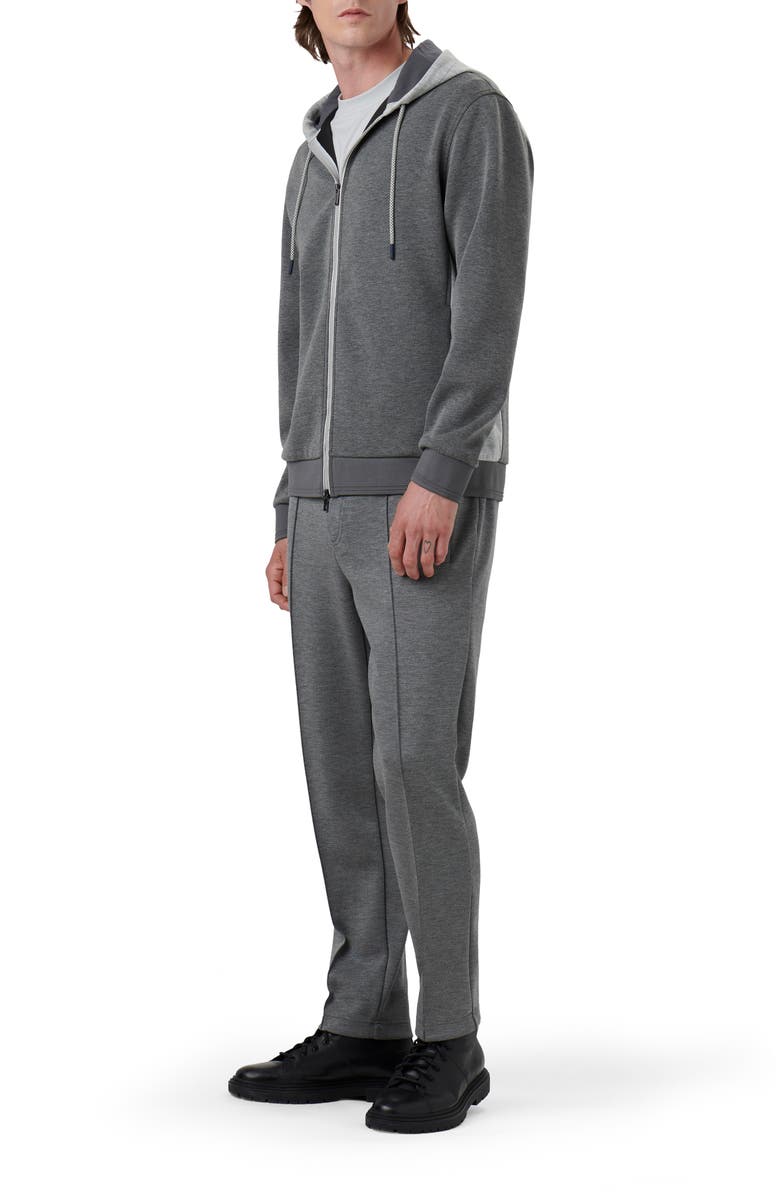 Bugatchi Full Zip Hoodie Jacket, Alternate, color, 