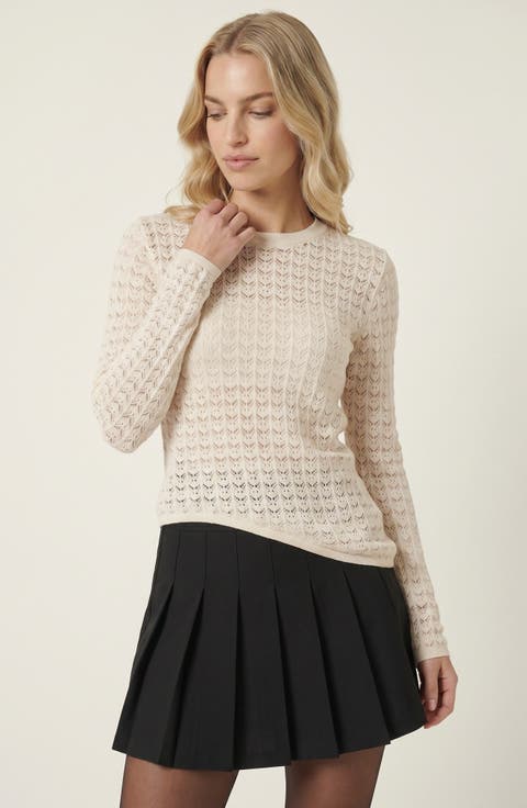 Textured Sheer Knit Top