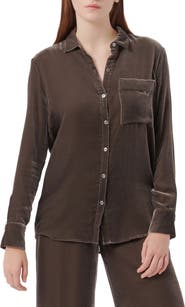ATM Anthony Thomas Melillo Velvet Boyfriend Shirt