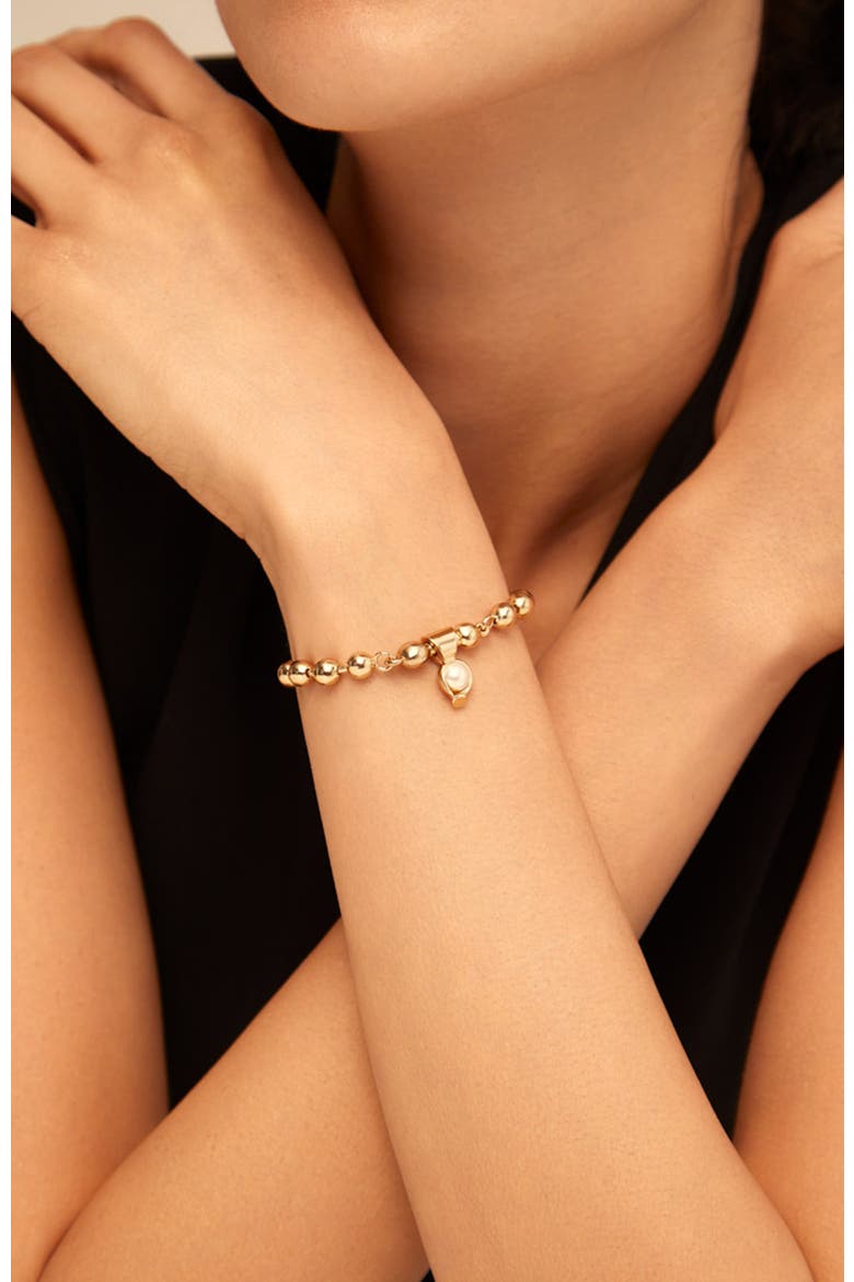 18K Gold-Plated Chain Bracelet, Alternate, color, Gold