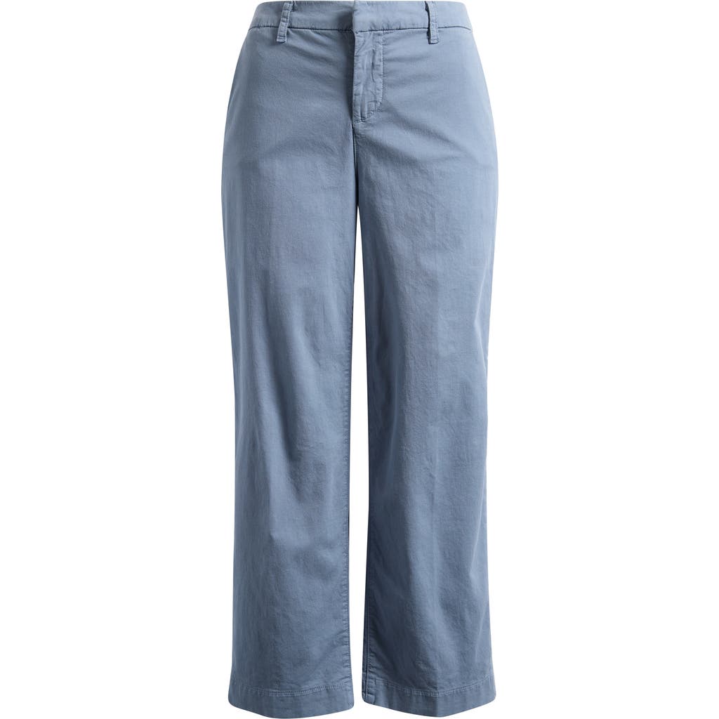 Frank & Eileen Westport The Italian Ankle Wide Leg Pants In Blue