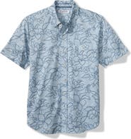 Tommy Bahama San Lucio Tides Flora IslandZone® Short Sleeve Cotton Blend Button-Up Shirt