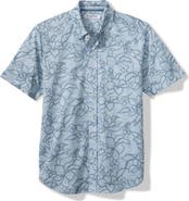 Tommy Bahama San Lucio Tides Flora IslandZone® Short Sleeve Cotton Blend Button-Up Shirt