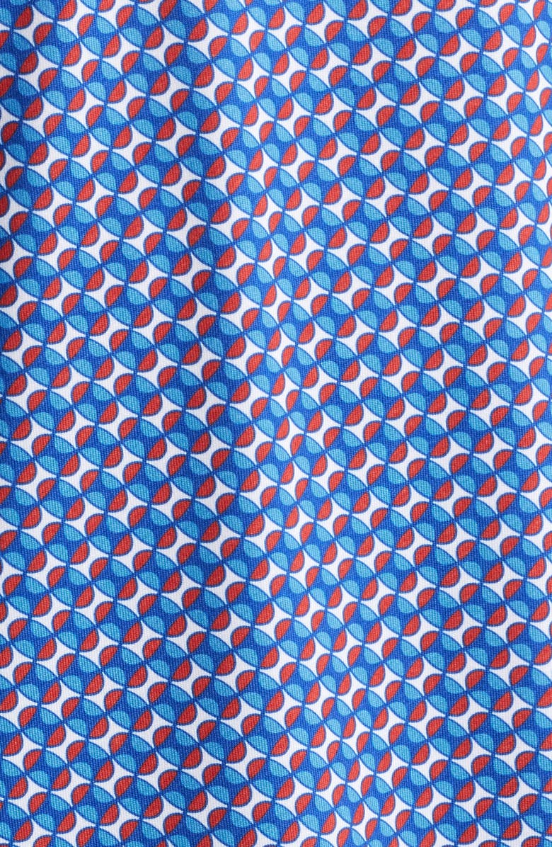 Johnston & Murphy Vintage Slub Modal Blend Polo, Alternate, color, Navy/ Red