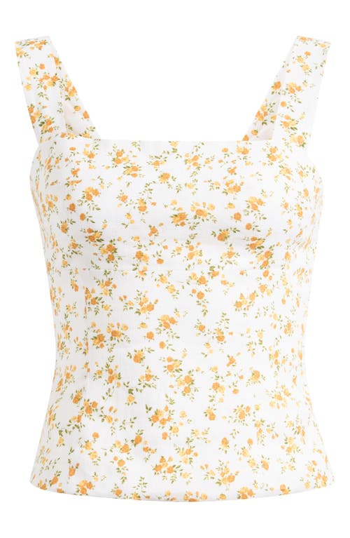 Reformation Womens Adagio Darci Floral Linen Top