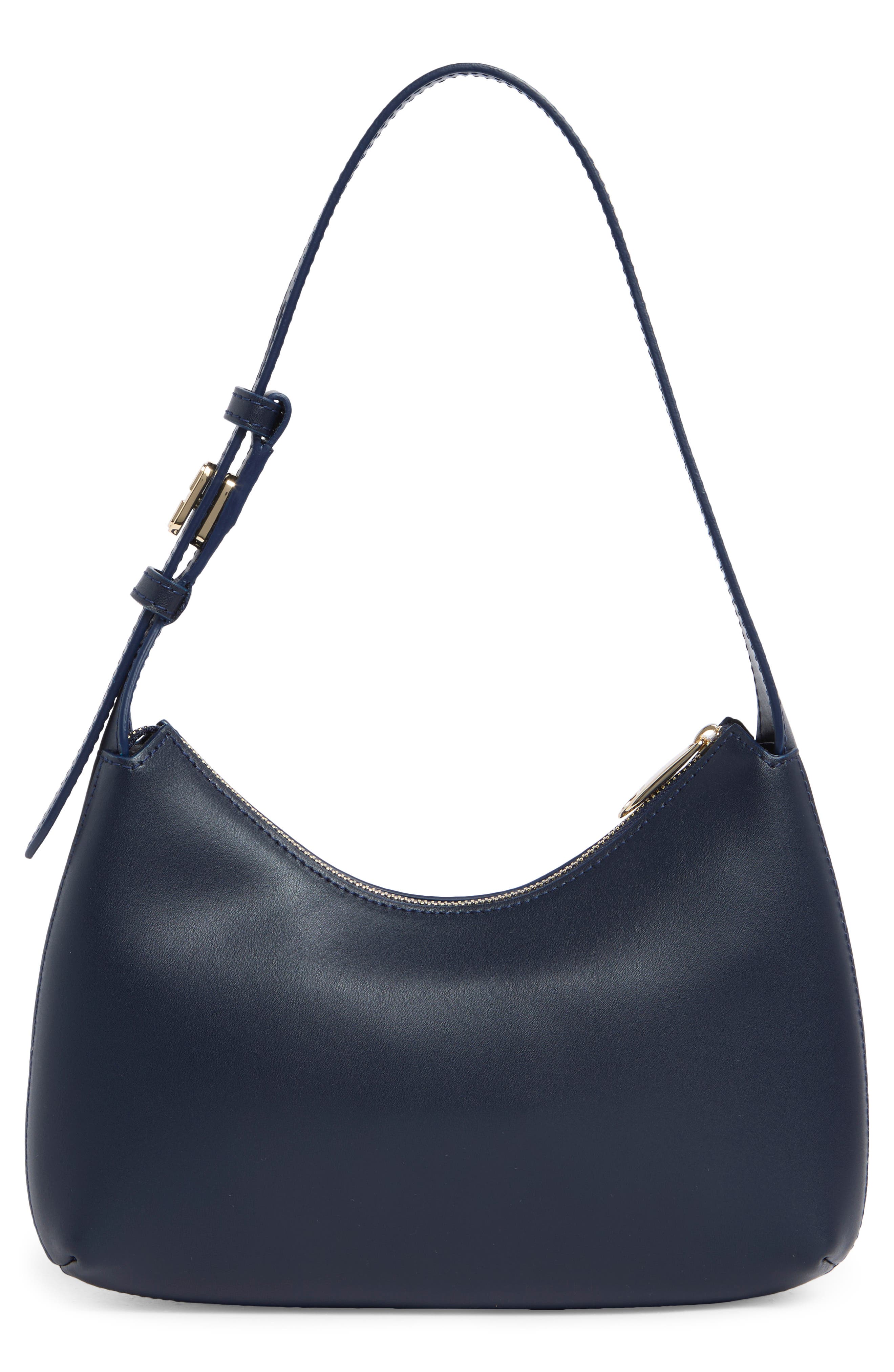 Furla Febe Leather Hobo Bag, Alternate, color, Blu Reale