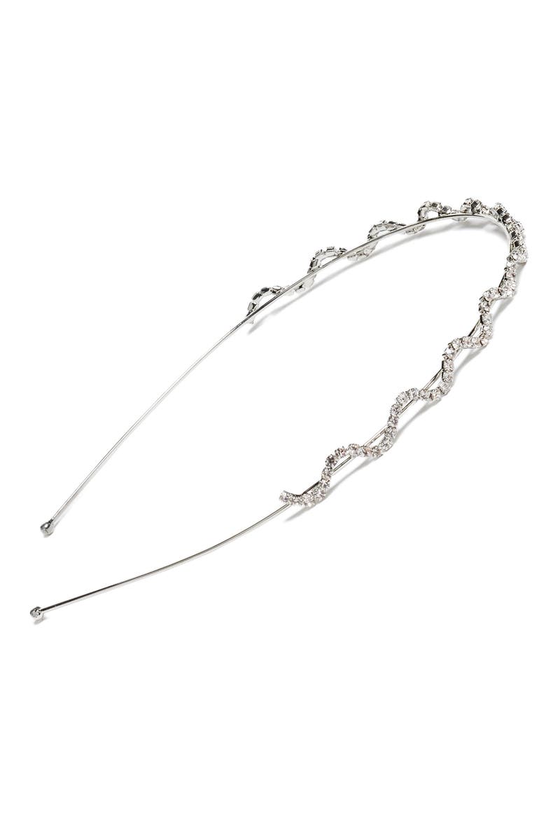 Tasha Crystal Zigzag Headband, Main, color, 