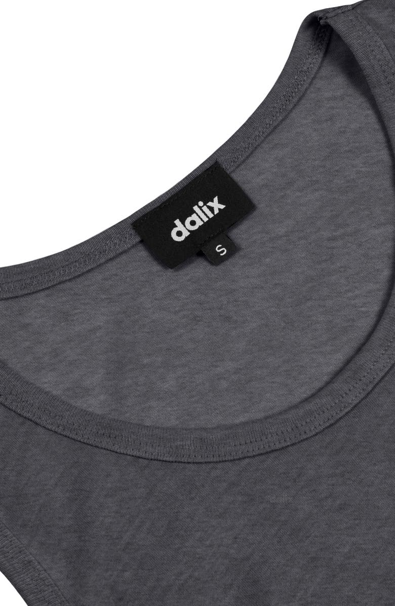 Dalix Ghost Lightweight Flowy Crop Tank, Alternate, color, Charcoal