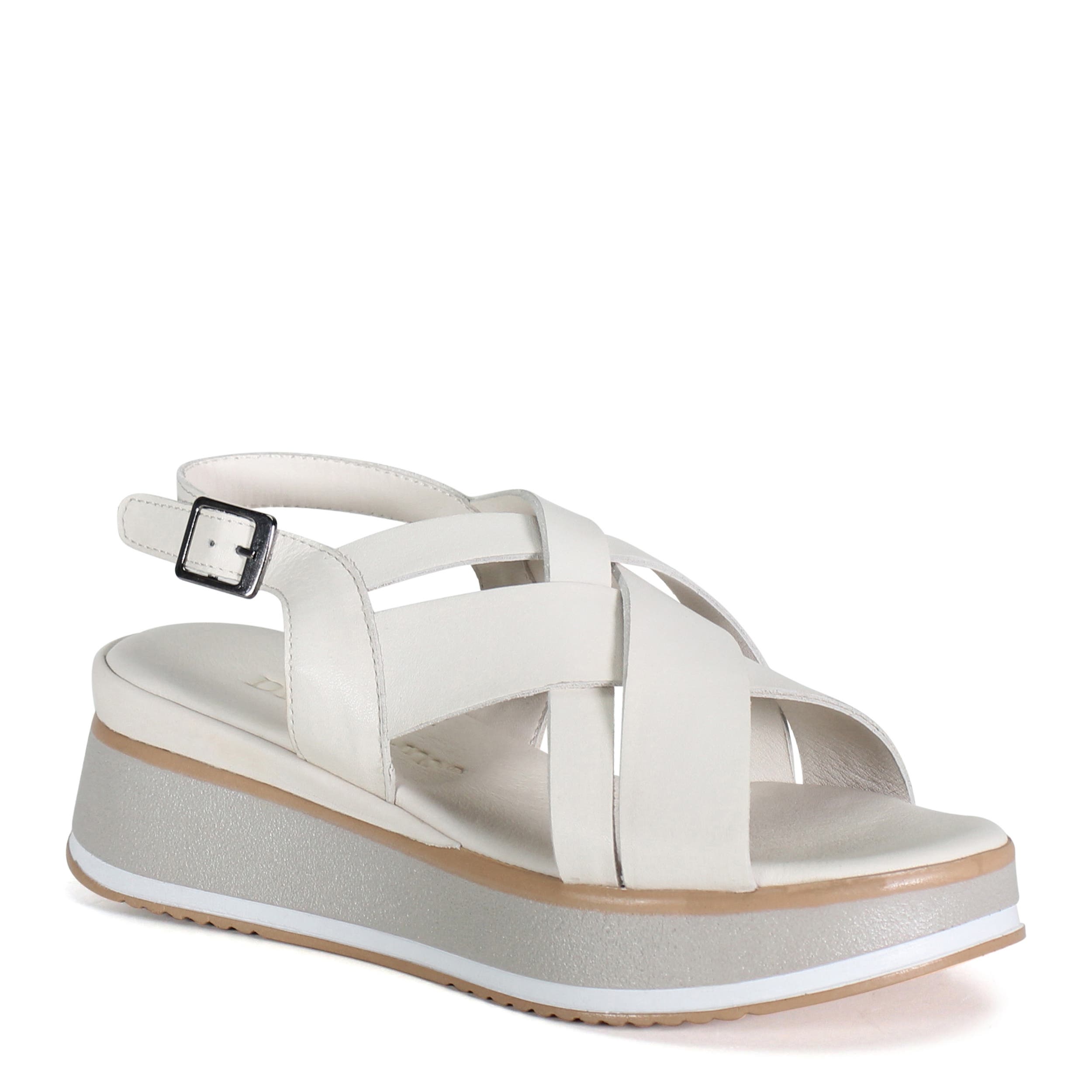 Diba True PIPP EN Leather Sporty Platform Sandal, Main, color, White