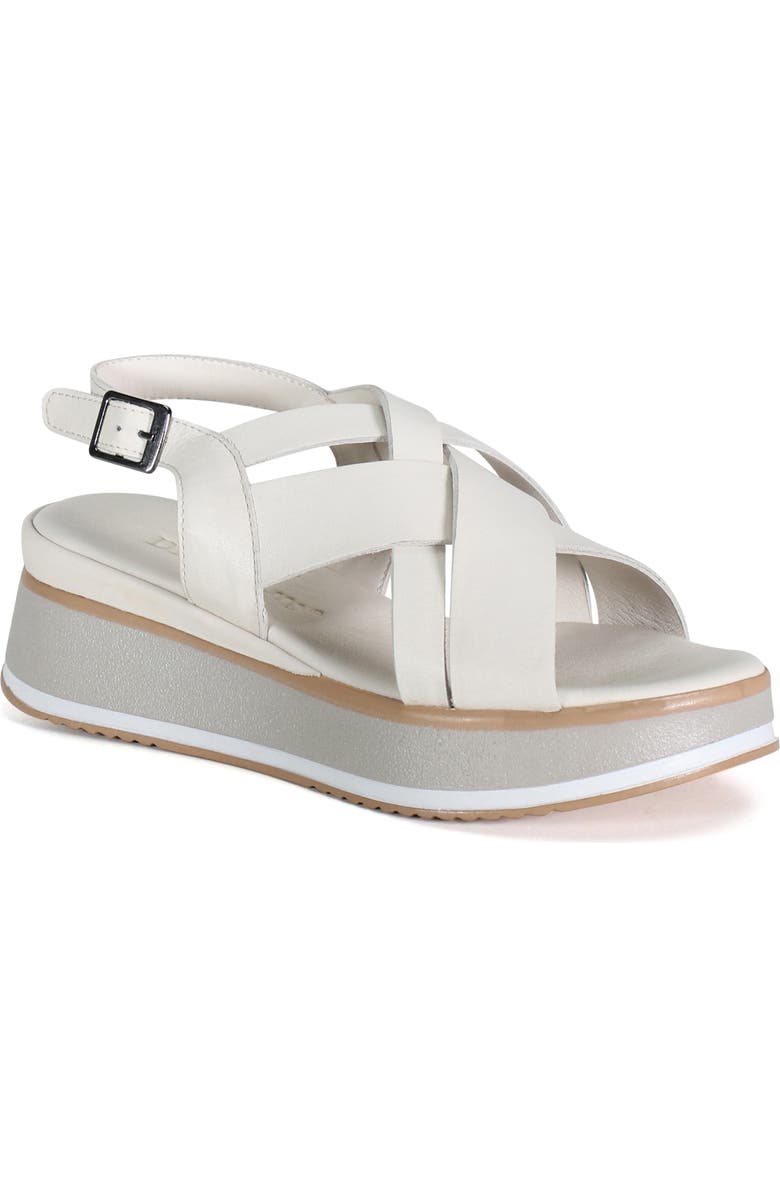 Diba True PIPP EN Leather Sporty Platform Sandal, Main, color, White