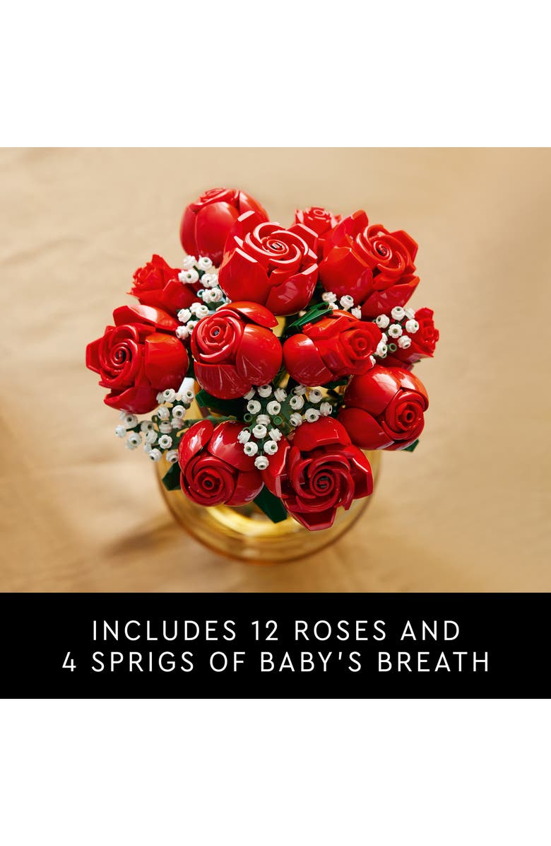 LEGO 18+ Botanicals Bouquet of Roses - 10328, Alternate, color, Red Multi