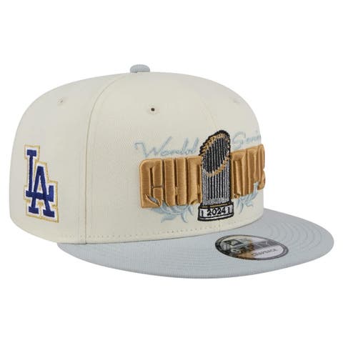Men's New Era  White Los Angeles Dodgers 2024 World Series Champions Parade Takedown 9FIFTY Snapback Hat