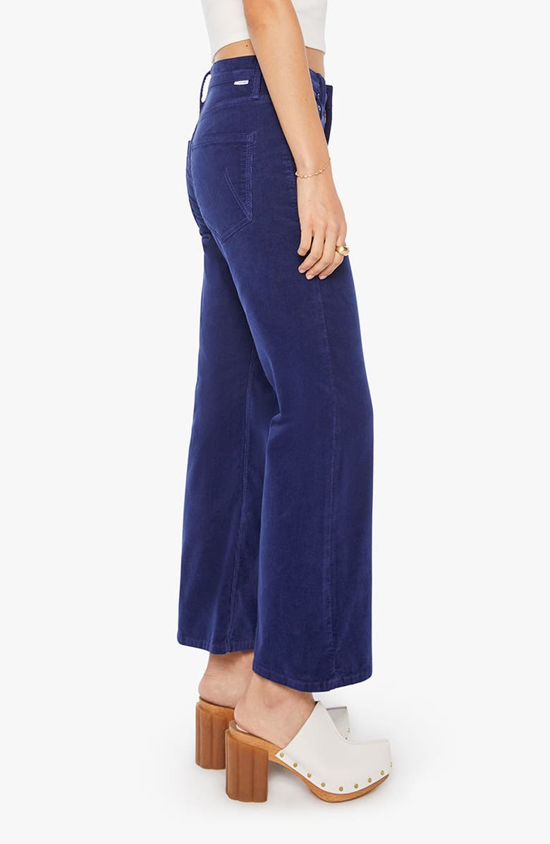 MOTHER The Bookie Flood Bootcut Corduroy Jeans, Alternate, color, Hopscotch- Twilight Blue