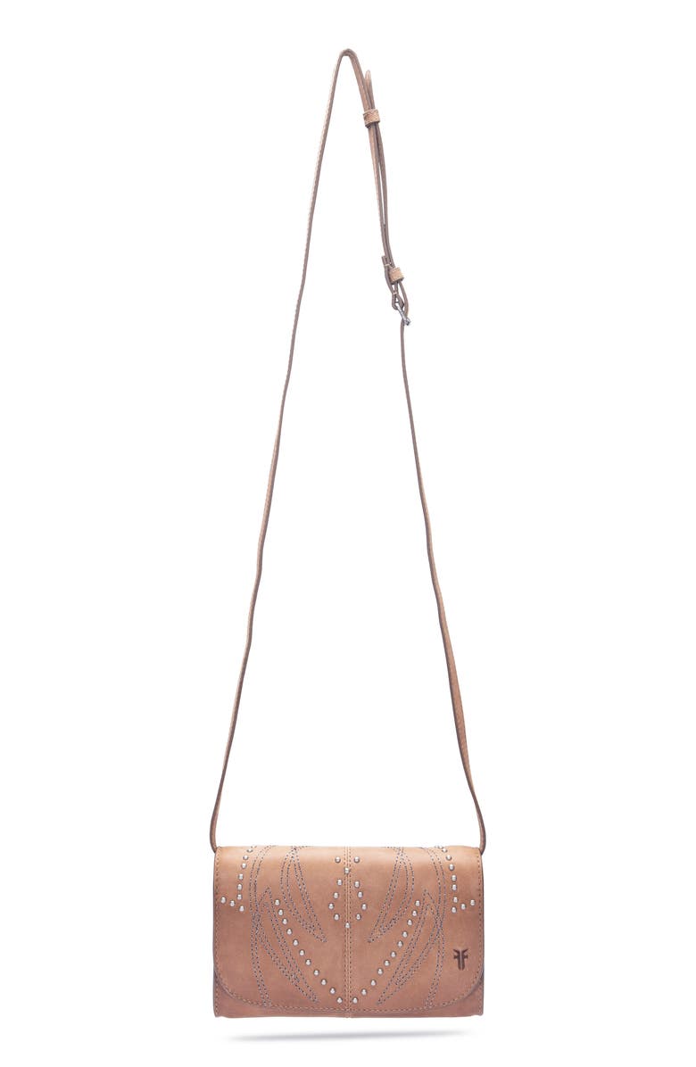Frye Sara Wallet Crossbody Bag, Main, color, Beige