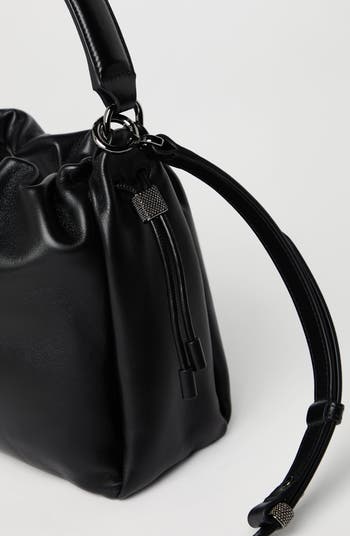 Small Soft Leather Mellow Bucket bag
