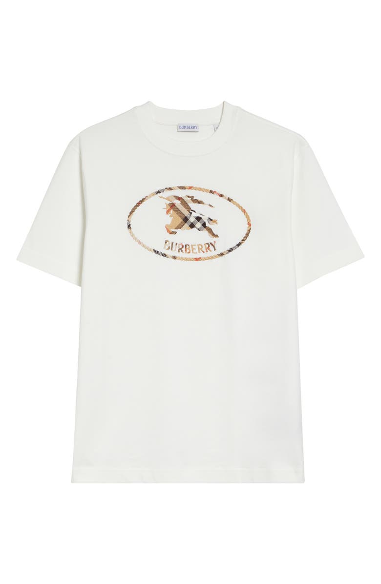 Burberry Seth EKD Stamp T-Shirt, Main, color, Chalk