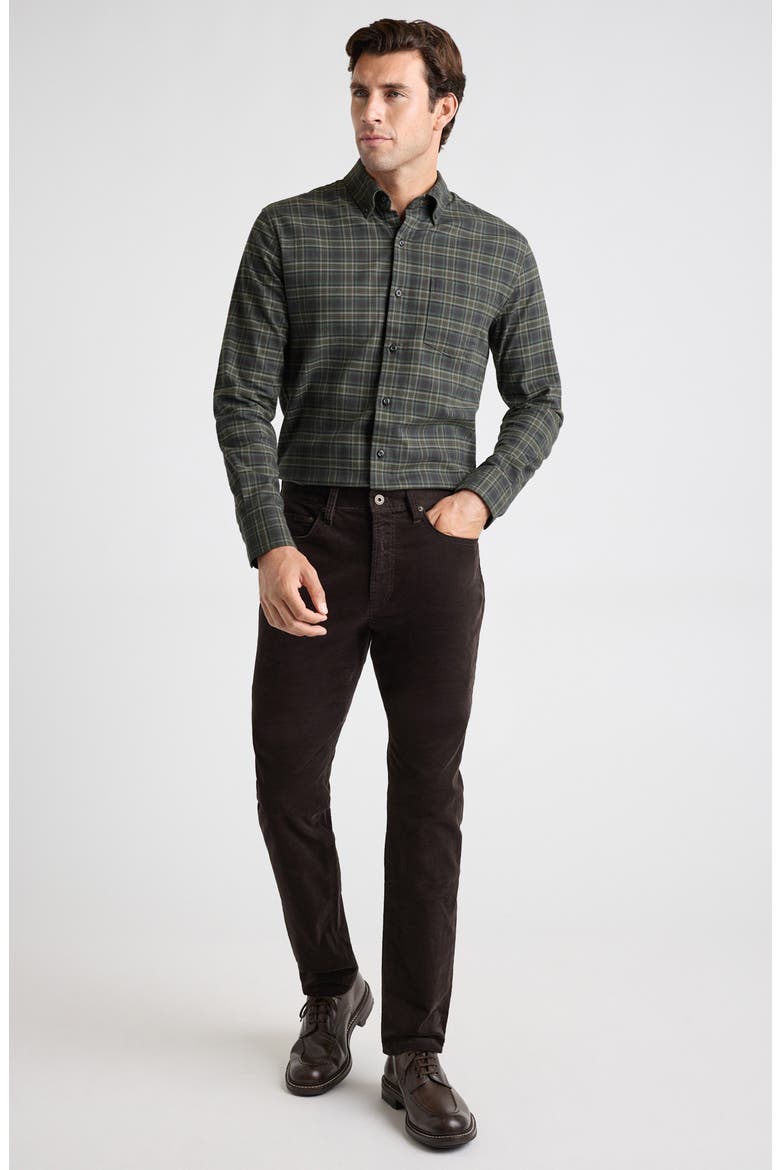 Stretch Corduroy 5-Pocket Pants, Alternate, color, ESPRESSO