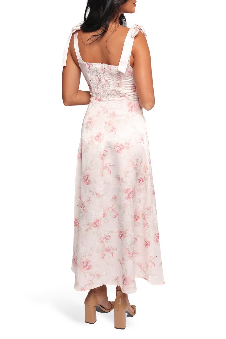 Zane Floral Tie Strap Dress, Alternate, color, PINK FLORAL
