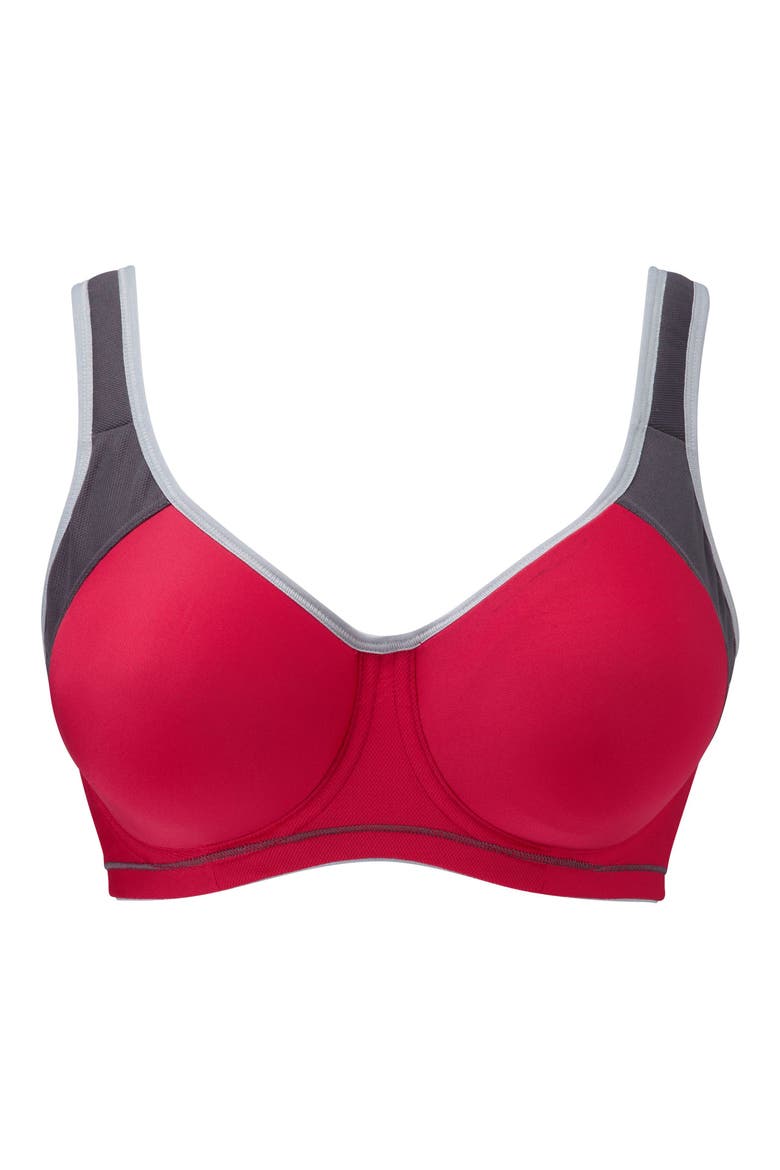 Sonic Underwire Sports Bra, Alternate, color, HOT CR