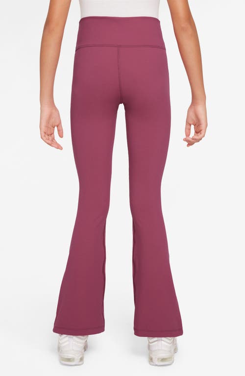 Nike Women's One Girls' Dri-fit Flared Leggings In Pink