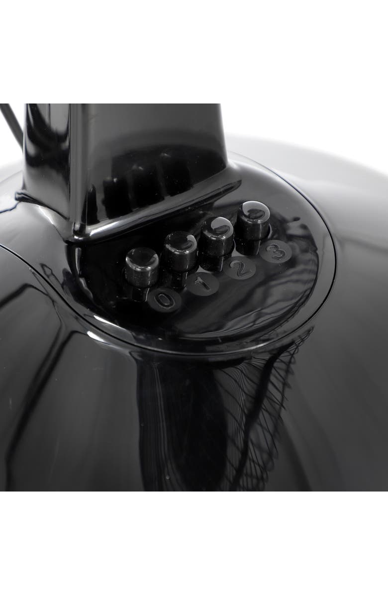 Impress 12 Inch 3 Speed Oscillating Table Fan, Alternate, color, Black