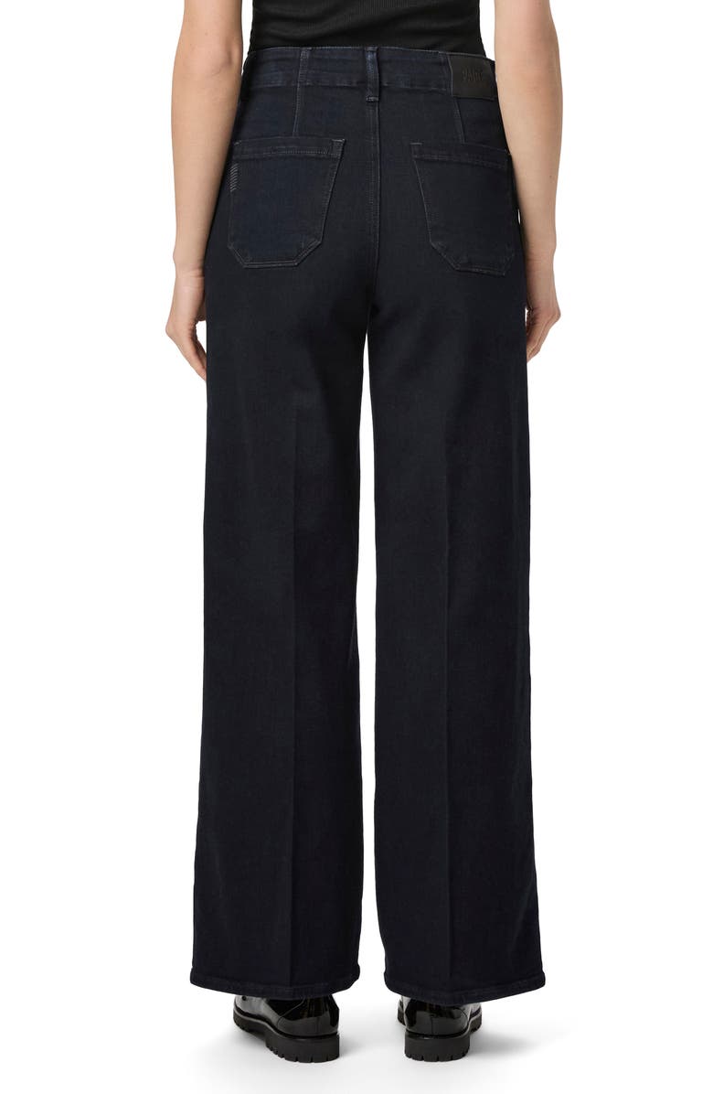 PAIGE Anessa Welt Pocket High Waist Wide Leg Jeans, Alternate, color, 