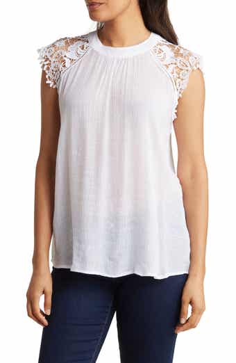 Crochet Cap Sleeve Blouse