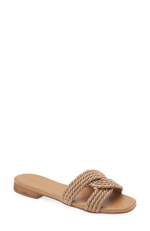 Kaanas Olas Corded Infinity Sandals Caramel In Caramel