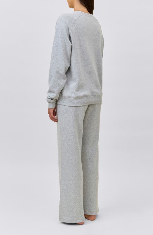 Papinelle So Soft Fleecy Organic Cotton Lounge Set In Gray