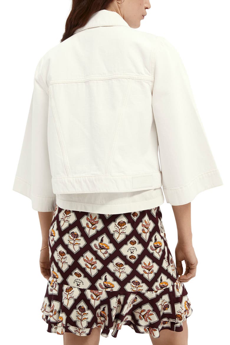 Crop Trucker Jacket, Alternate, color, 2984-SUMMER WHITE