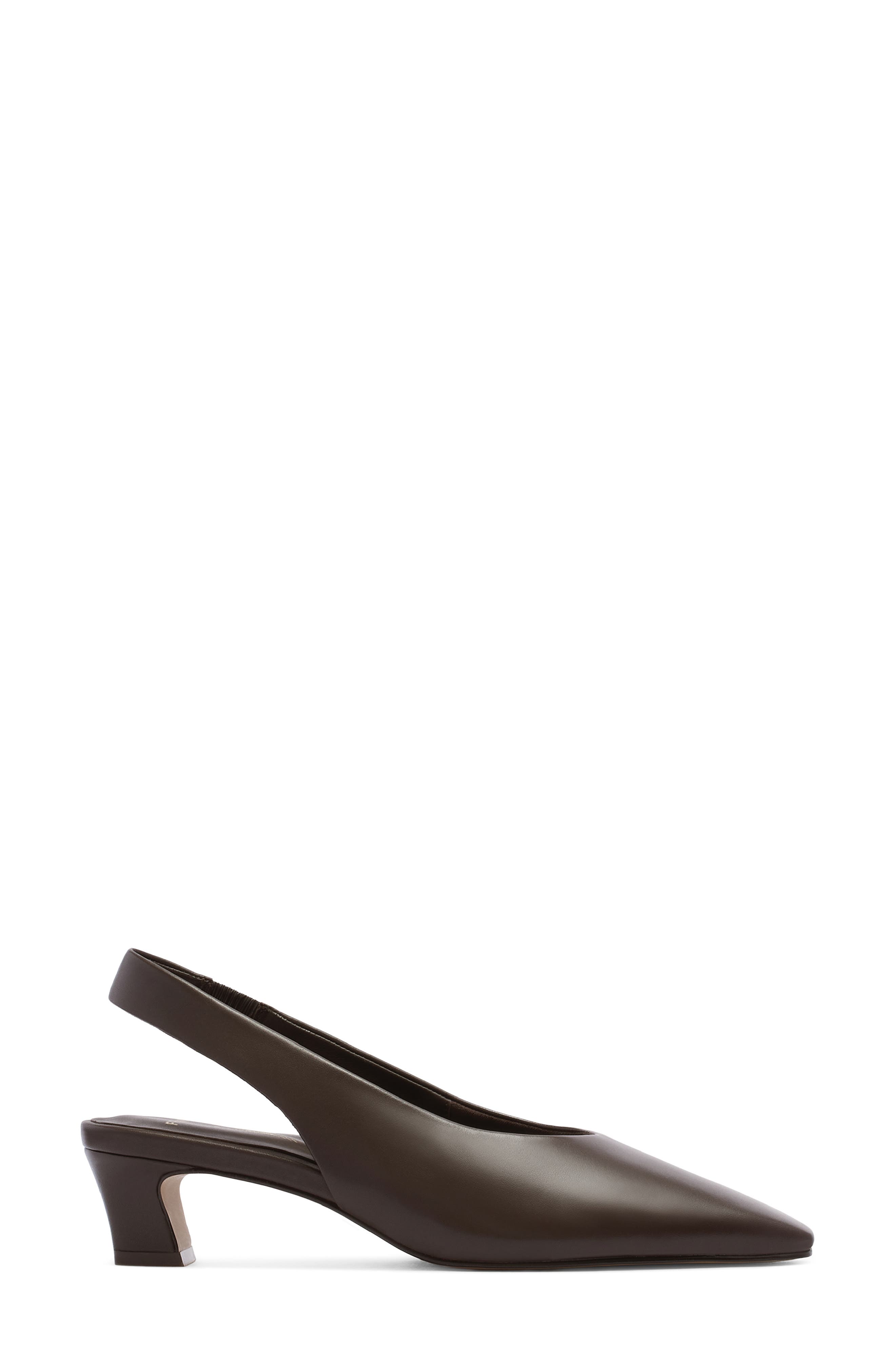 Noa Leather Slingback Pump, Alternate, color, CHOCOLATE