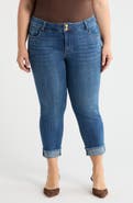 KUT from the Kloth Amy Frayed Crop Slim Straight Leg Jeans