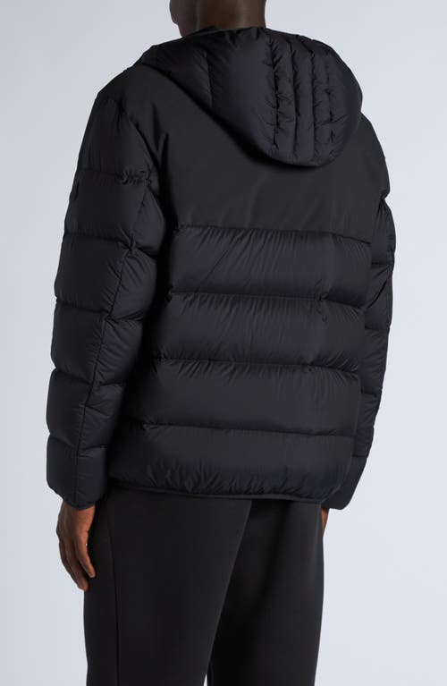 Moncler 'masac Down Jacket With Det In Black