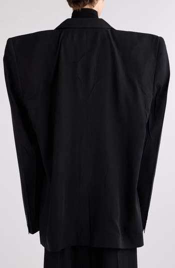 Balenciaga Fluid Poplin Boxy Jacket 1000 Black