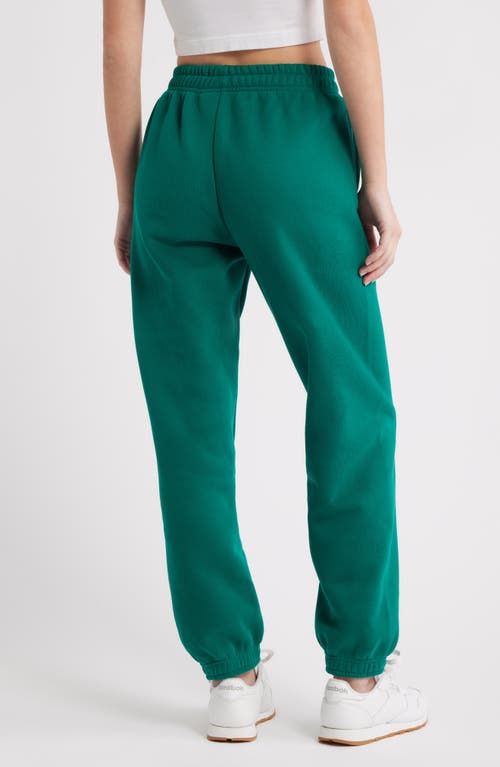 Happy Camp3r Puff Series Core Logo Cotton Blend Joggers In Green