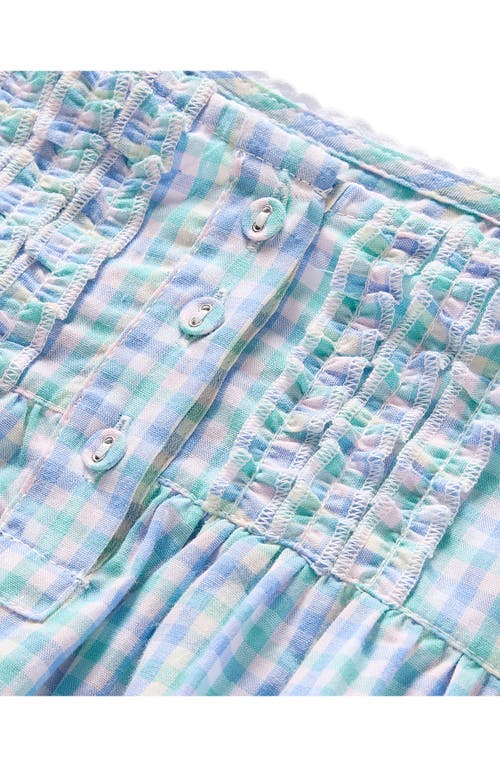 Petite Plume Kids' Gingham Nightgown In White