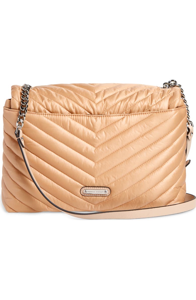 Rebecca Minkoff Edie Nylon Jumbo Flap Shoulder Bag, Alternate, color,
