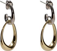 Argento Vivo Sterling Silver Interlock Drop Earrings