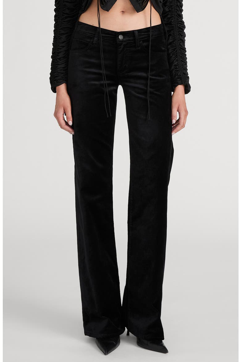 The Velvet Gray Flare Leg Jeans, Main, color, BLACK
