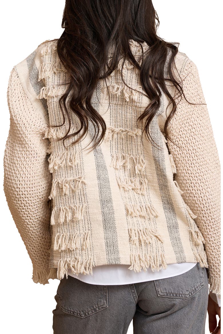 Fringe Cotton Topper, Alternate, color, IVORY
