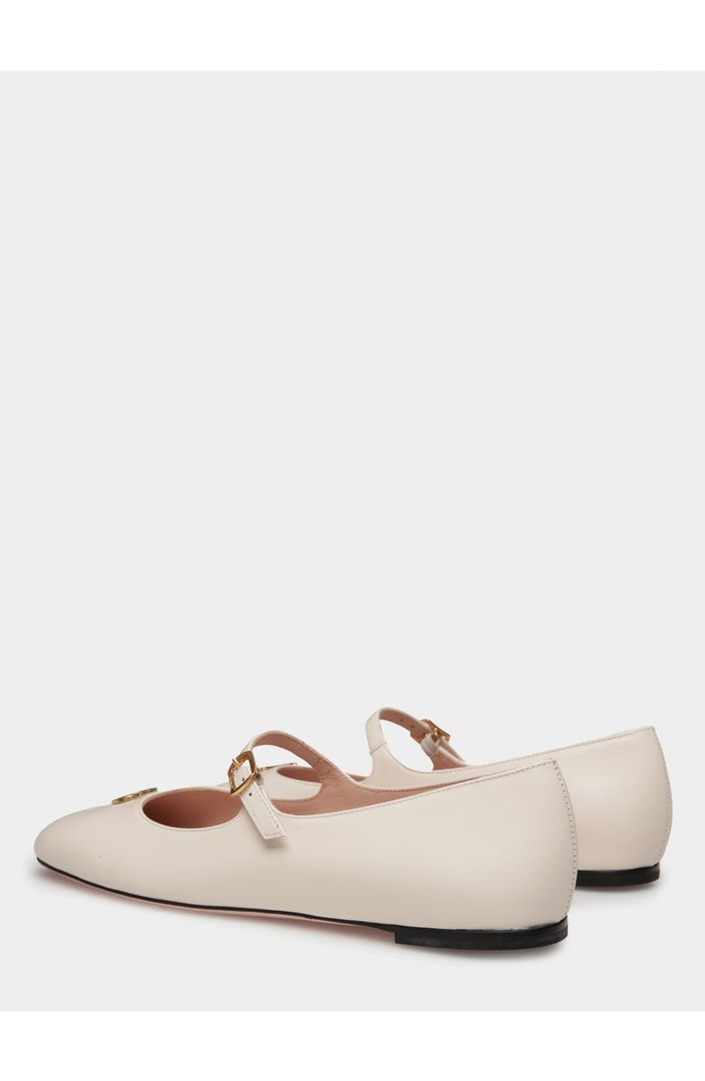 Bally rina Mary-Jane Flat In Calf Leather, Alternate, color, White