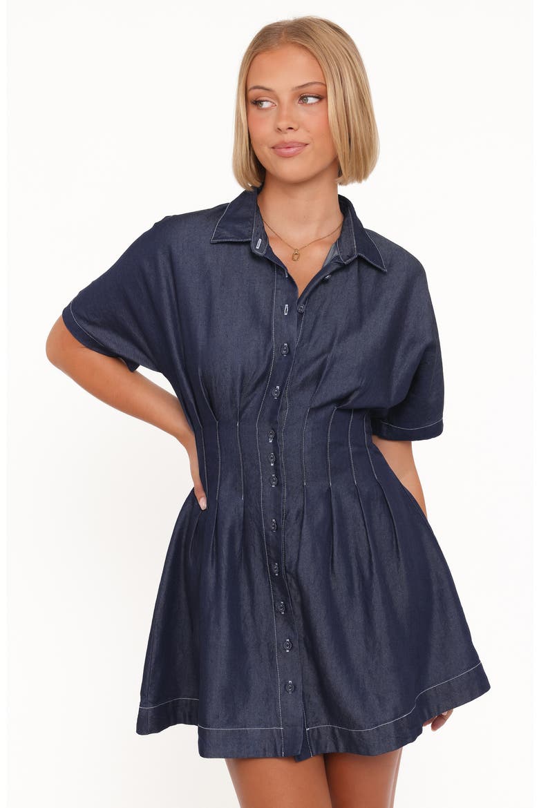 Davine Minidress, Alternate, color, BLUE