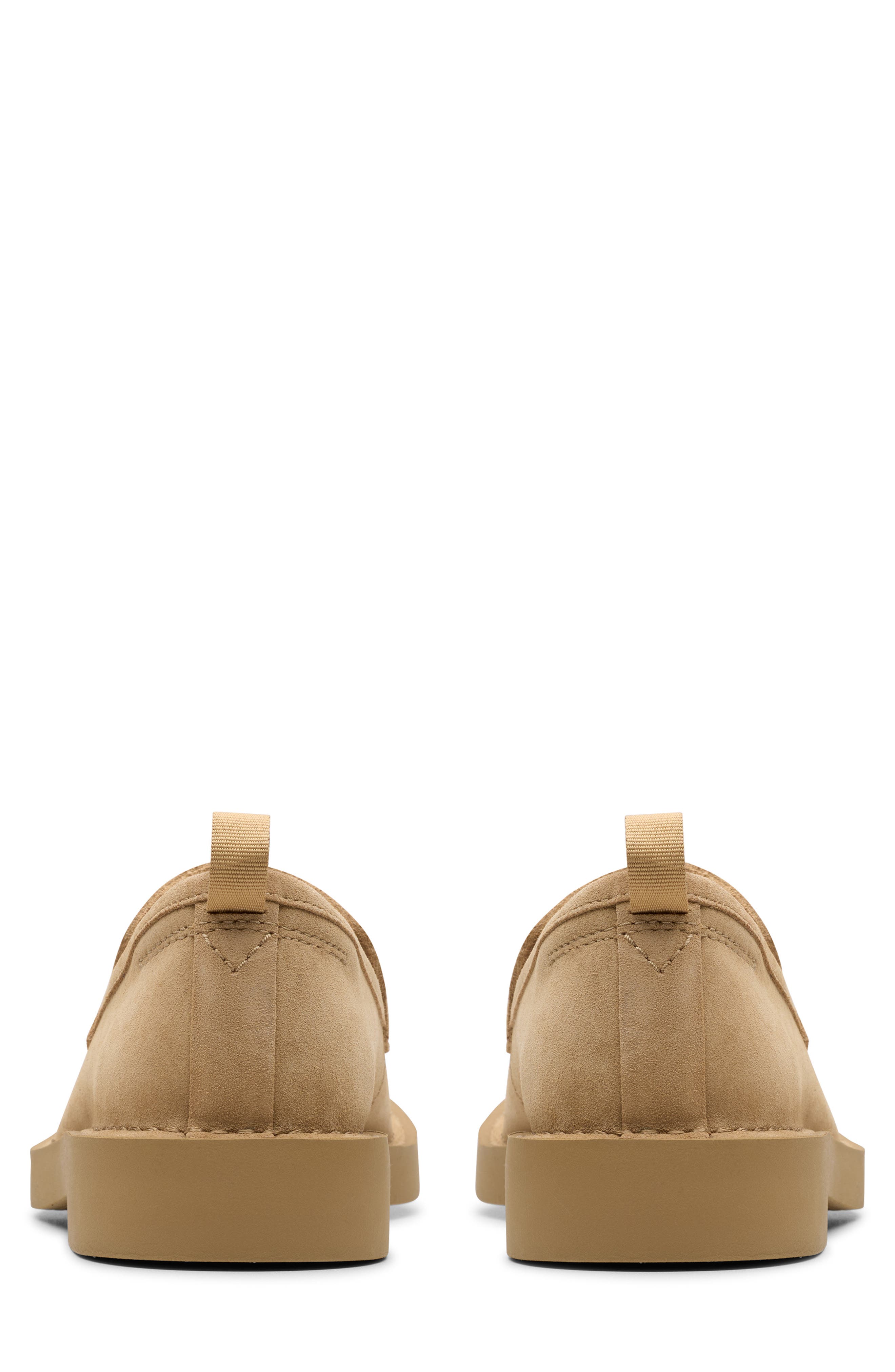 Clarks<sup>®</sup> Martock Lo Penny Loafer, Alternate, color, Dark Sand Suede