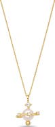 EYE CANDY LOS ANGELES Stella Imitation Pearl & Cubic Zirconia Pendant Necklace