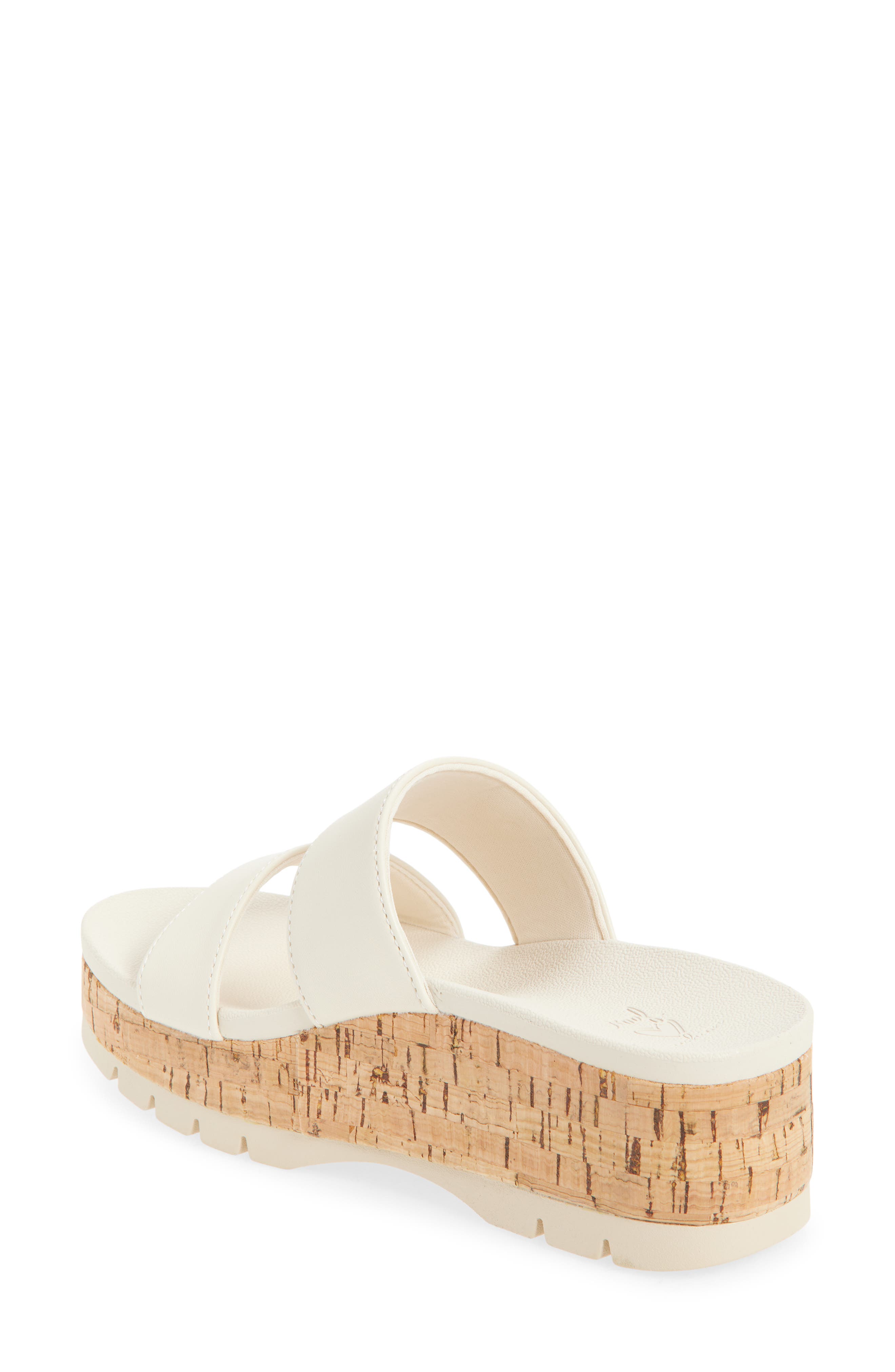Reef Horizon 2.5 Luca Platform Slide Sandal, Alternate, color, Vintage White