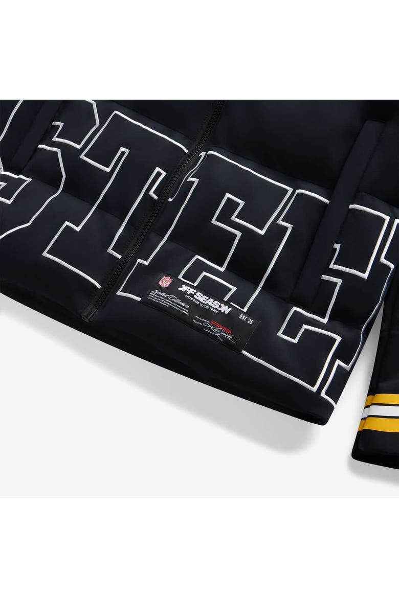 Unisex  Black Pittsburgh Steelers Team Puffer Jacket, Alternate, color, Black
