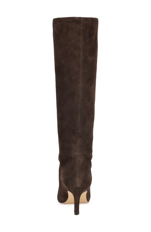 Nine West Lorthey Pointed Toe Knee High Boot In Brown