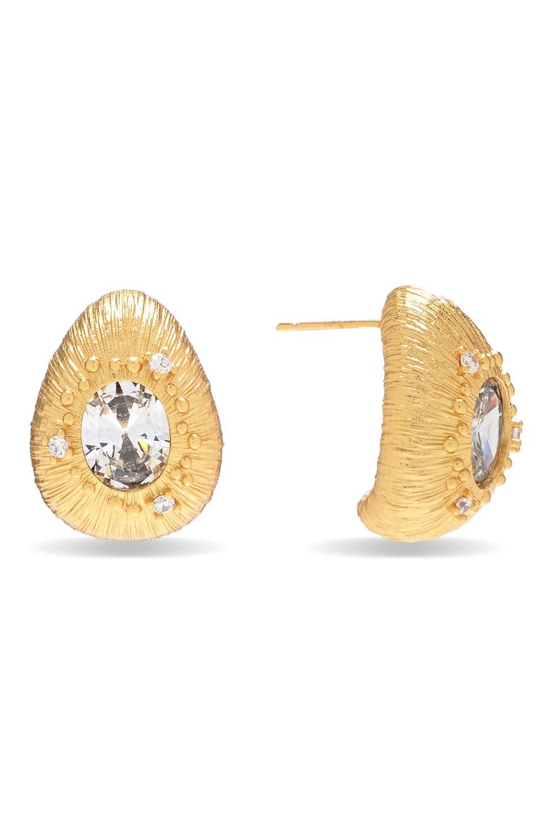 Valencia Stud Earrings, Main, color, GOLD