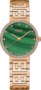 Fendi Forever Fendi Swiss Quartz Diamond Embellished Bracelet Watch, 28mm - 0.40 ctw